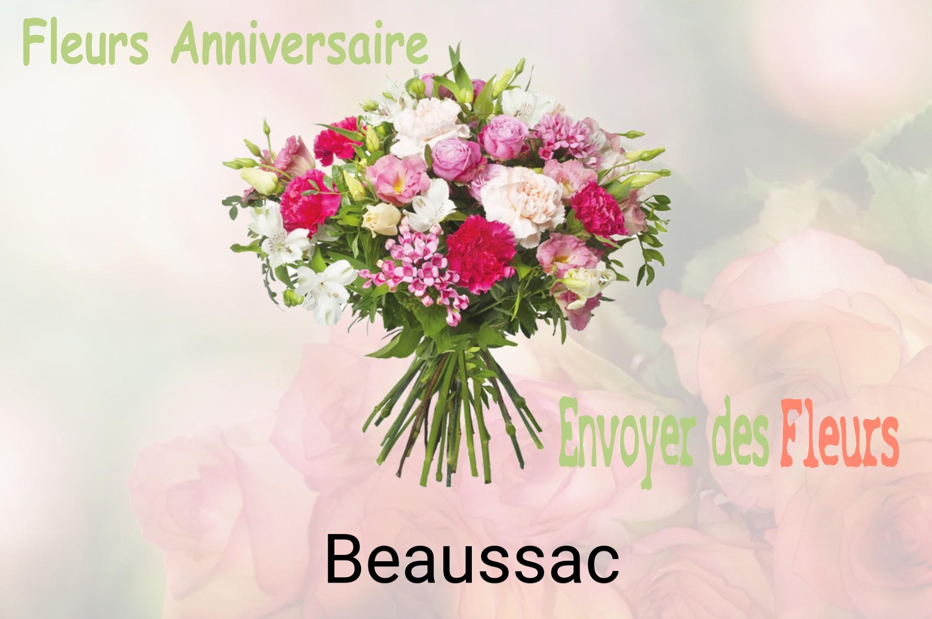 Bouquet de fleurs d’anniversaire livré à Beaussac